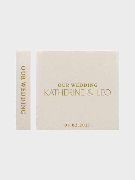 Wedding Photo Album - Minimalistic | Self-Adhesive, Polaroid & Instax