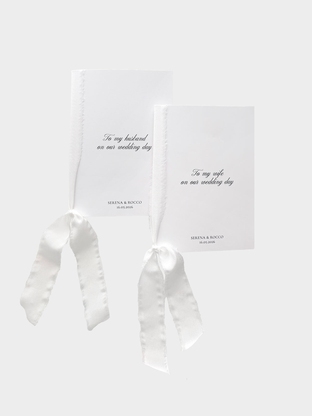 Wedding Vows Book - On Our Wedding Day Set - Vorfreude Stationery