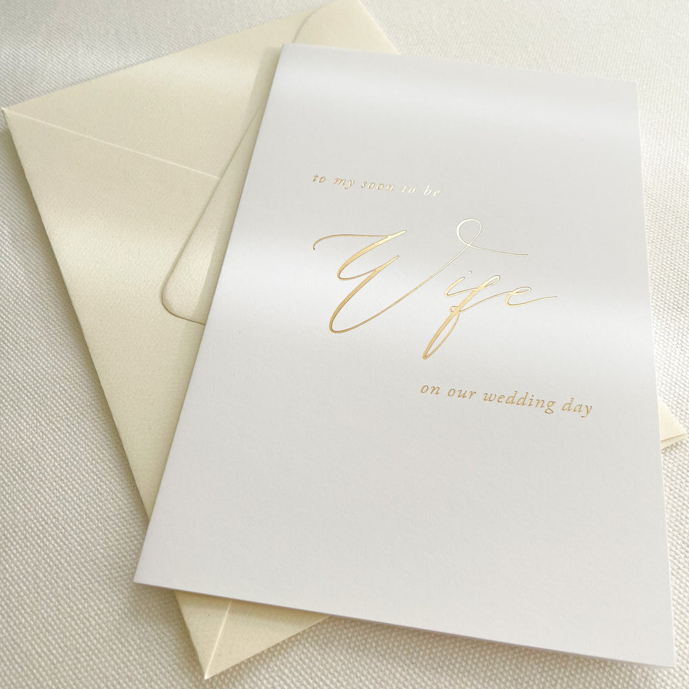 
                      
                        To My Wife Bride Wedding Day Card - Vorfreude Stationery
                      
                    