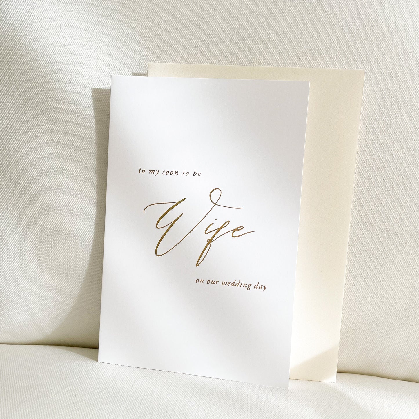 To My Wife Bride Wedding Day Card - Vorfreude Stationery