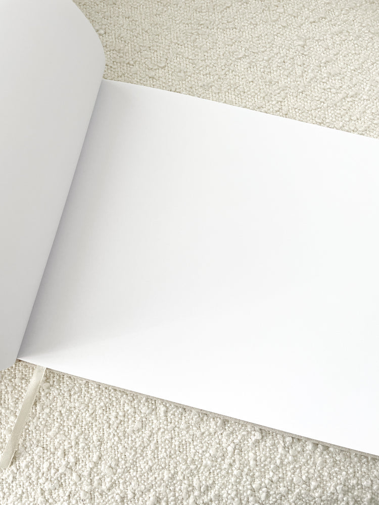 
                  
                    Linen Wedding Guest Book - Almond - Vorfreude Stationery
                  
                