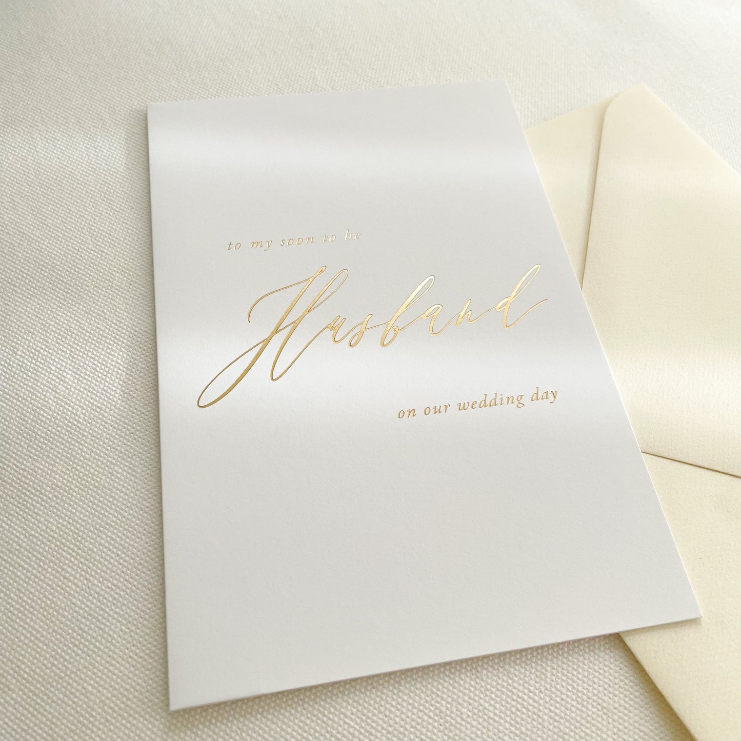 
                  
                    To My Husband Groom Wedding Day Card - Vorfreude Stationery
                  
                