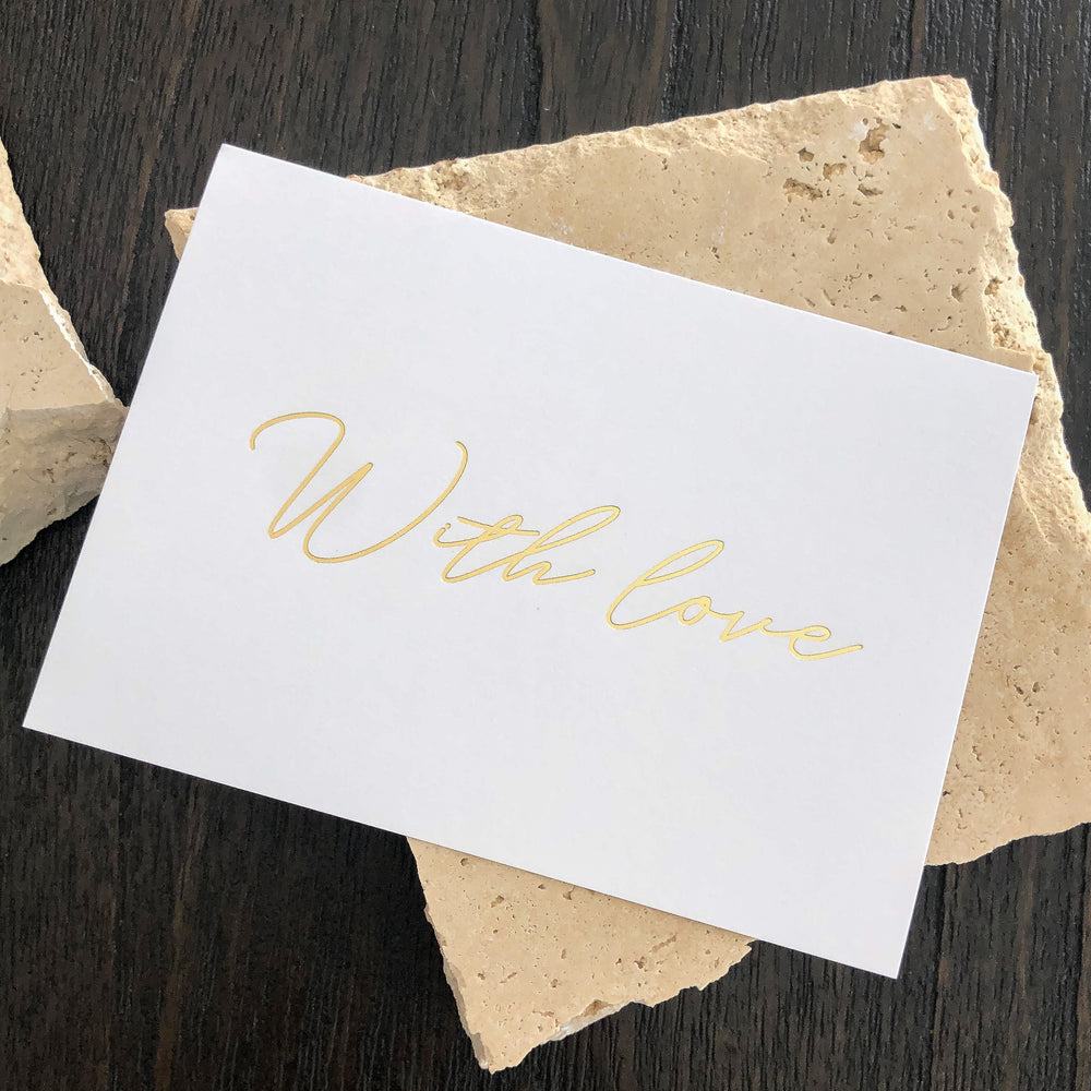 With Love A6 Flat Card - Vorfreude Stationery
