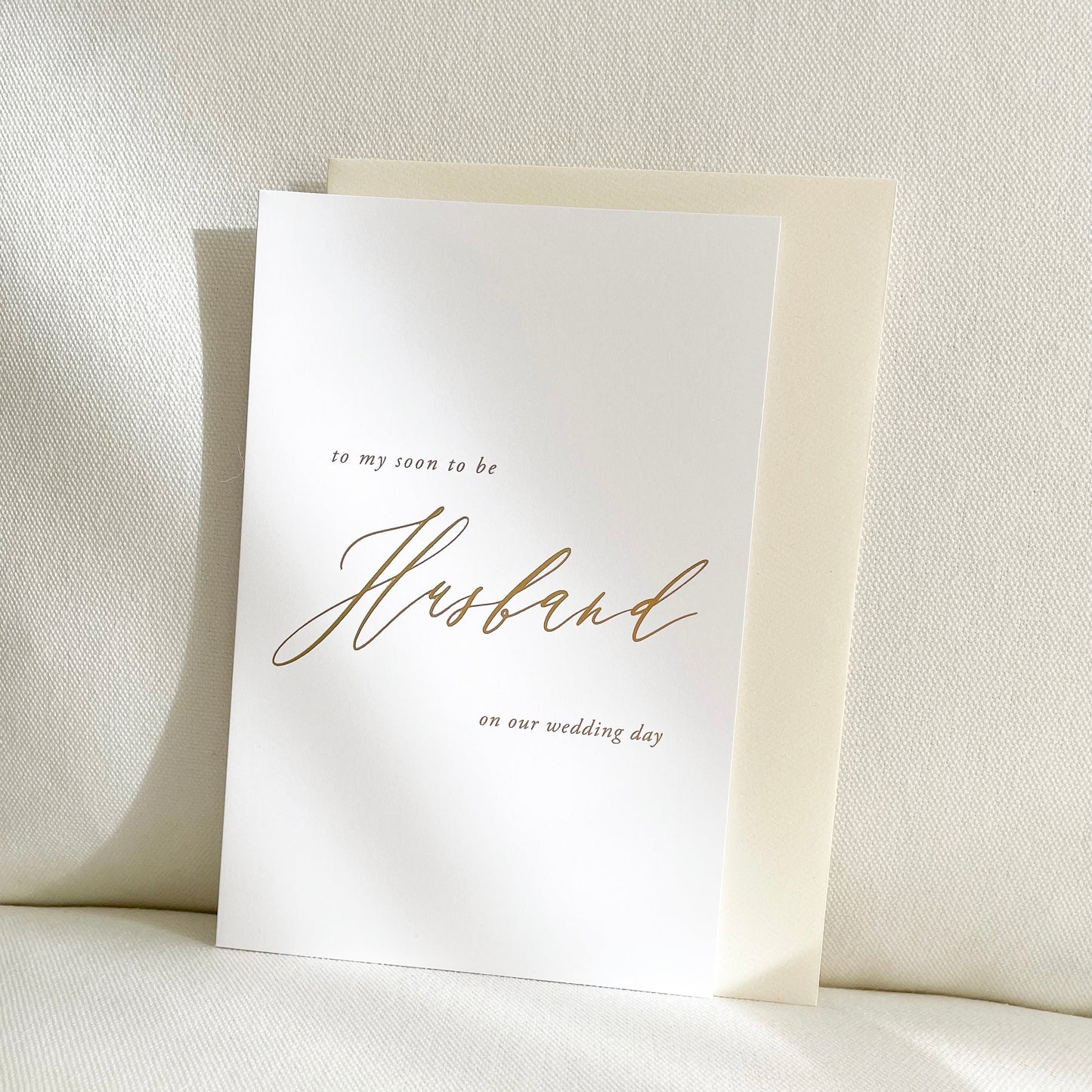 
                  
                    To My Husband Groom Wedding Day Card - Vorfreude Stationery
                  
                