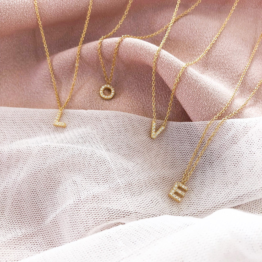 Her Reverie - Gold Alphabet Necklace - Vorfreude Stationery