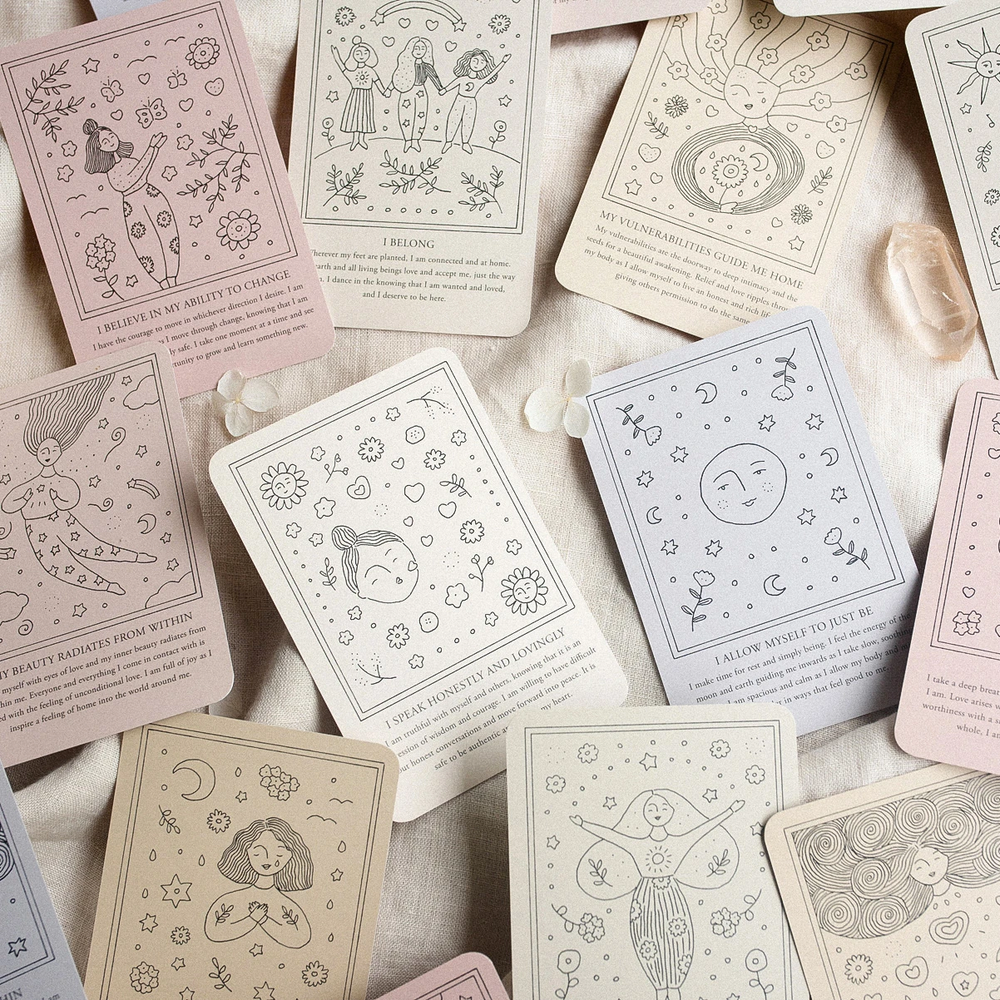 Musings From The Moon - Self-Love Affirmation Cards - Vorfreude Stationery