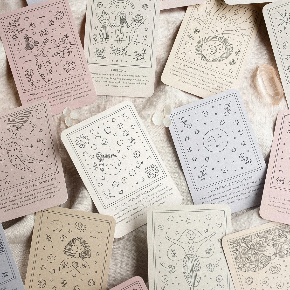 Musings From The Moon - Self-Love Affirmation Cards - Vorfreude Stationery