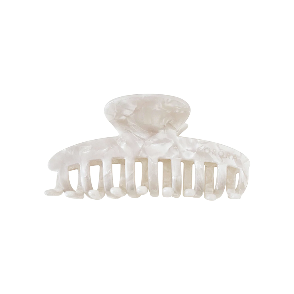 Orora - Large Claw Clip - Pearl White - Vorfreude Stationery