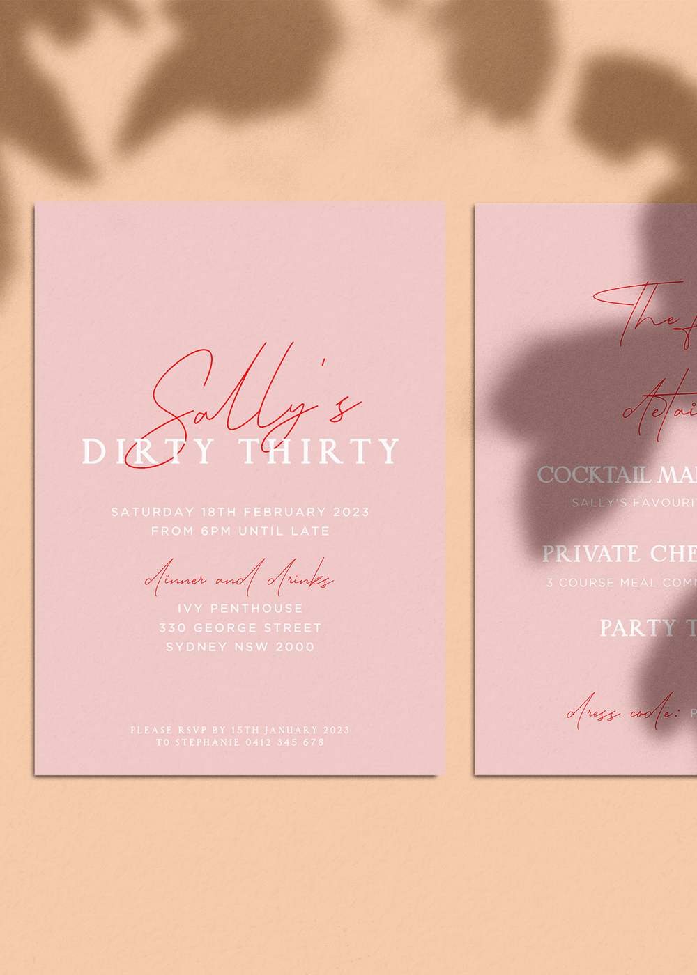 Birthday Invitation Editable Template - Smitten - Vorfreude Stationery