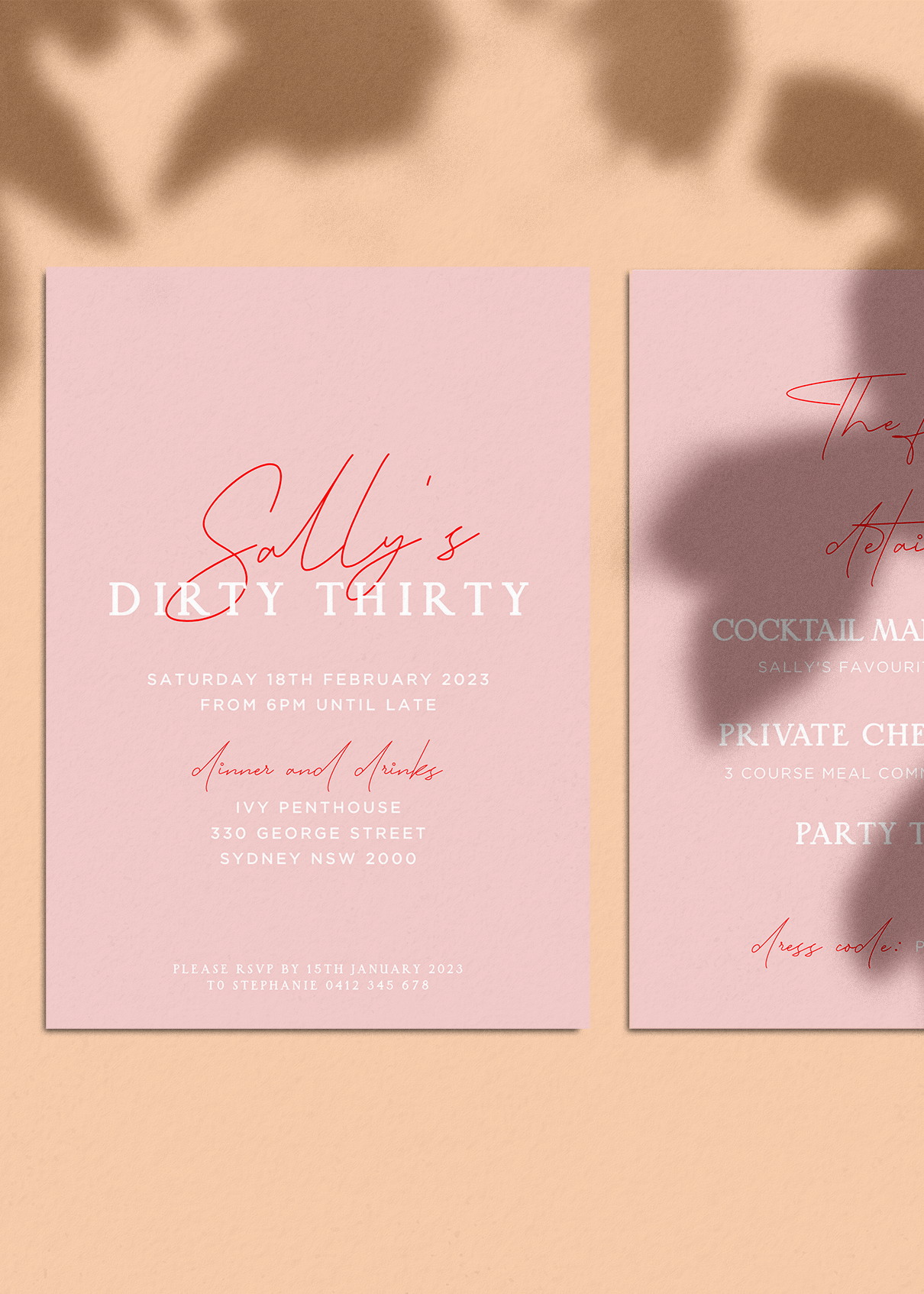 Birthday Invitation Editable Template - Smitten - Vorfreude Stationery