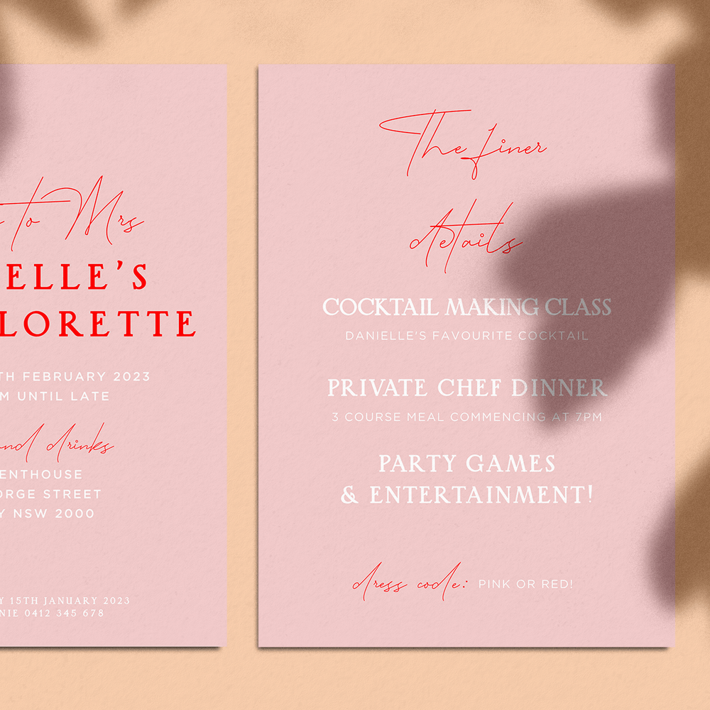 
                      
                        Hens Invitation Editable Template - Smitten - Vorfreude Stationery
                      
                    
