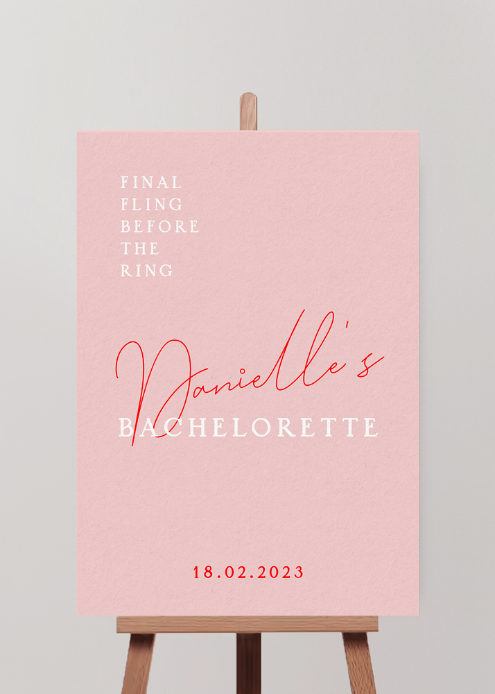 
                  
                    Hens Bachelorette Welcome Sign Editable Template - Smitten - Vorfreude Stationery
                  
                